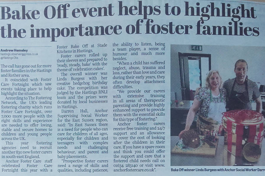Anchor Foster Care in the Hastings Observer